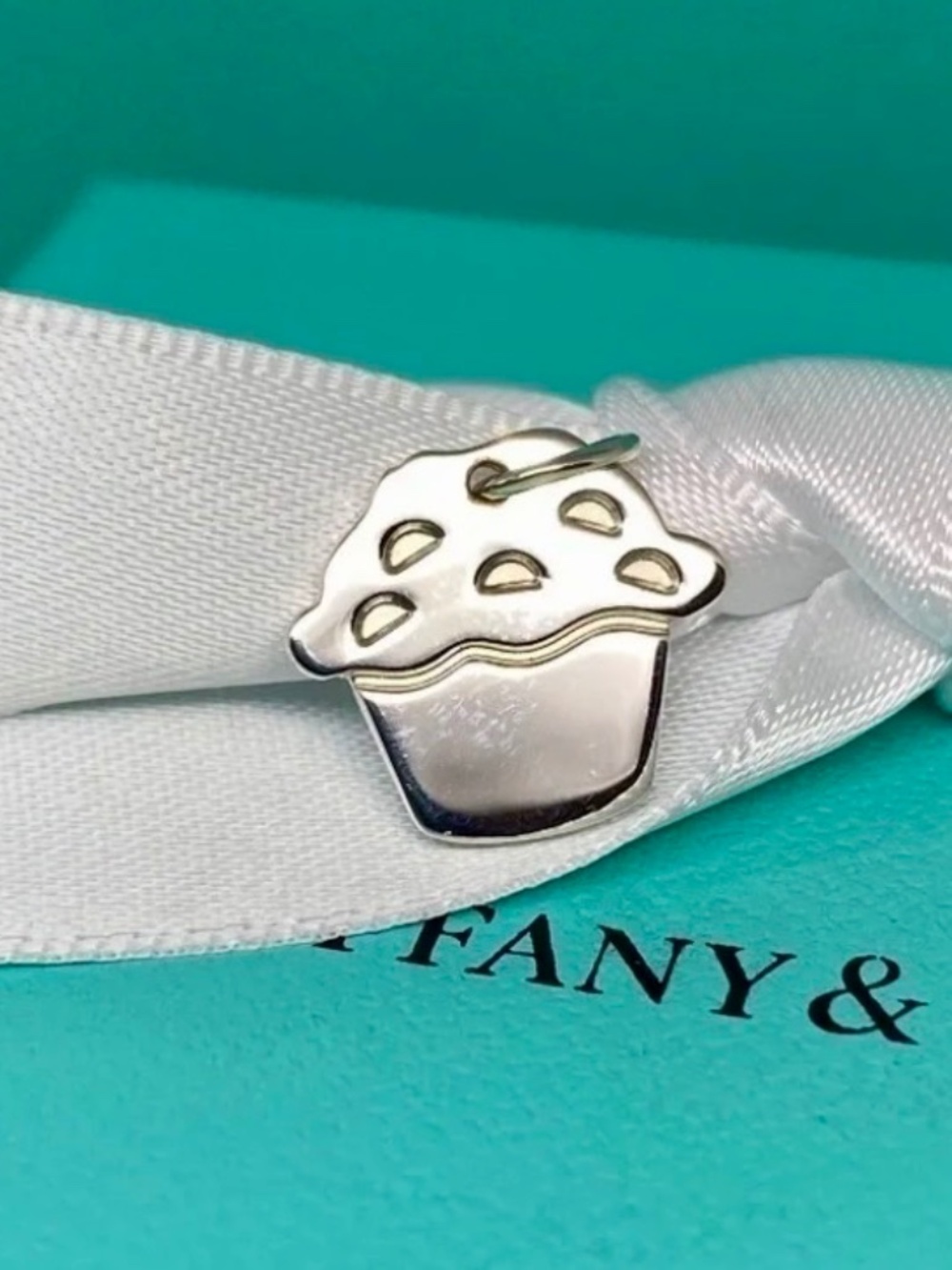 Tiffany & Co Silver Love Muffin charm 925